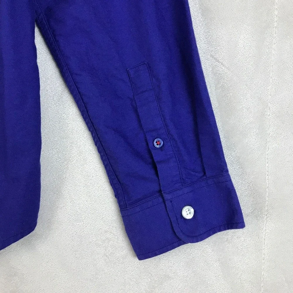 Libertine-Libertine‎ Shirt Mens Size M Blue Button Up Hunter 1004 Panama Preppy